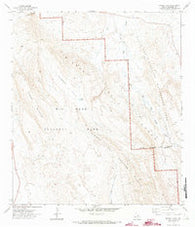 Dagger Flat Texas Historical topographic map, 1:24000 scale, 7.5 X 7.5 Minute, Year 1971
