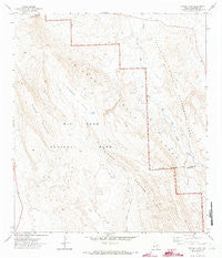 Dagger Flat Texas Historical topographic map, 1:24000 scale, 7.5 X 7.5 Minute, Year 1971