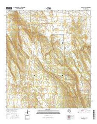 Dagger Flat Texas Current topographic map, 1:24000 scale, 7.5 X 7.5 Minute, Year 2016