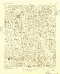 Daingerfeild Texas Historical topographic map, 1:62500 scale, 15 X 15 Minute, Year 1914