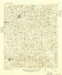 Daingerfeild Texas Historical topographic map, 1:62500 scale, 15 X 15 Minute, Year 1914