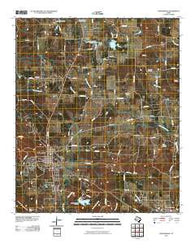 Daingerfield Texas Historical topographic map, 1:24000 scale, 7.5 X 7.5 Minute, Year 2010