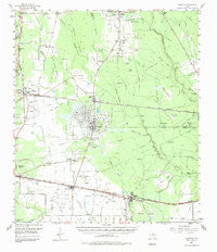 Daisetta Texas Historical topographic map, 1:62500 scale, 15 X 15 Minute, Year 1955