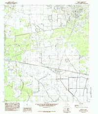 Daisetta Texas Historical topographic map, 1:24000 scale, 7.5 X 7.5 Minute, Year 1984