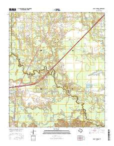 Dalby Springs Texas Current topographic map, 1:24000 scale, 7.5 X 7.5 Minute, Year 2016