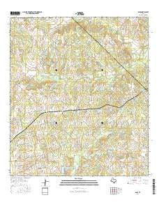 Dale Texas Current topographic map, 1:24000 scale, 7.5 X 7.5 Minute, Year 2016