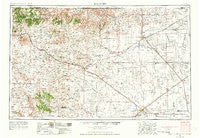 Dalhart Texas Historical topographic map, 1:250000 scale, 1 X 2 Degree, Year 1954