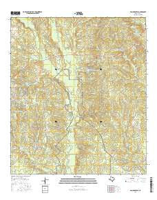 Dallardsville Texas Current topographic map, 1:24000 scale, 7.5 X 7.5 Minute, Year 2016