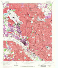 Dallas Texas Historical topographic map, 1:24000 scale, 7.5 X 7.5 Minute, Year 1958