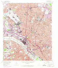 Dallas Texas Historical topographic map, 1:24000 scale, 7.5 X 7.5 Minute, Year 1958