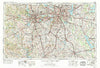 Dallas Texas Historical topographic map, 1:250000 scale, 1 X 2 Degree, Year 1954
