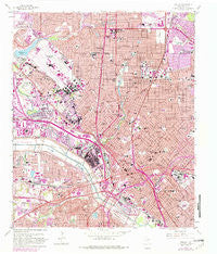 Dallas Texas Historical topographic map, 1:24000 scale, 7.5 X 7.5 Minute, Year 1958