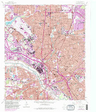 Dallas Texas Historical topographic map, 1:24000 scale, 7.5 X 7.5 Minute, Year 1958
