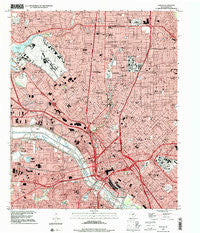 Dallas Texas Historical topographic map, 1:24000 scale, 7.5 X 7.5 Minute, Year 1995