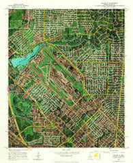 Dallas (A) Texas Historical topographic map, 1:12000 scale, 3.75 X 3.75 Minute, Year 1968
