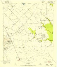 Damon Texas Historical topographic map, 1:24000 scale, 7.5 X 7.5 Minute, Year 1953