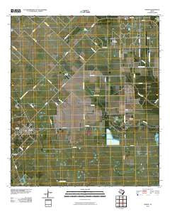 Damon Texas Historical topographic map, 1:24000 scale, 7.5 X 7.5 Minute, Year 2010