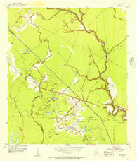 Danciger Texas Historical topographic map, 1:24000 scale, 7.5 X 7.5 Minute, Year 1952