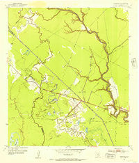 Danciger Texas Historical topographic map, 1:24000 scale, 7.5 X 7.5 Minute, Year 1952