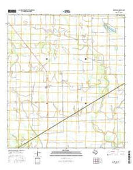 Danevang Texas Current topographic map, 1:24000 scale, 7.5 X 7.5 Minute, Year 2016