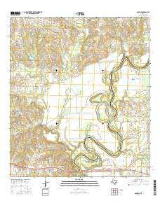 Daniels Texas Current topographic map, 1:24000 scale, 7.5 X 7.5 Minute, Year 2016