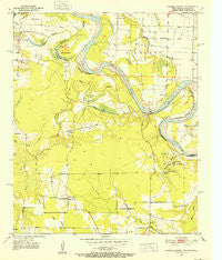 Daniels Chapel Texas Historical topographic map, 1:24000 scale, 7.5 X 7.5 Minute, Year 1951
