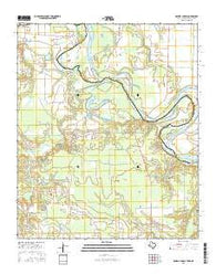 Daniels Chapel Texas Current topographic map, 1:24000 scale, 7.5 X 7.5 Minute, Year 2016