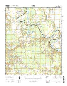 Daniels Chapel Texas Current topographic map, 1:24000 scale, 7.5 X 7.5 Minute, Year 2016
