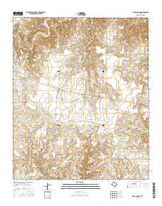 Dark Canyon Texas Current topographic map, 1:24000 scale, 7.5 X 7.5 Minute, Year 2016