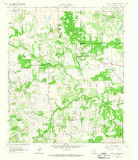 Darnell Branch Texas Historical topographic map, 1:24000 scale, 7.5 X 7.5 Minute, Year 1964