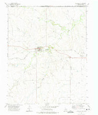 Darrouzett Texas Historical topographic map, 1:24000 scale, 7.5 X 7.5 Minute, Year 1972