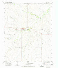 Darrouzett Texas Historical topographic map, 1:24000 scale, 7.5 X 7.5 Minute, Year 1972