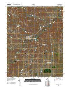 Darrouzett Texas Historical topographic map, 1:24000 scale, 7.5 X 7.5 Minute, Year 2010