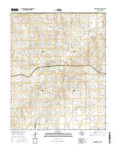 Darrouzett Texas Current topographic map, 1:24000 scale, 7.5 X 7.5 Minute, Year 2016
