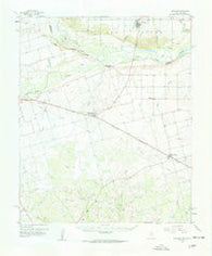Davidson Oklahoma Historical topographic map, 1:62500 scale, 15 X 15 Minute, Year 1958