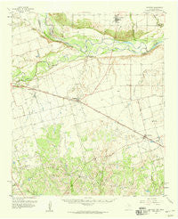 Davidson Oklahoma Historical topographic map, 1:62500 scale, 15 X 15 Minute, Year 1958