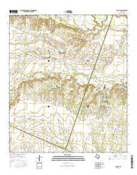 Davilla Texas Current topographic map, 1:24000 scale, 7.5 X 7.5 Minute, Year 2016