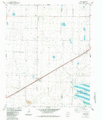 Dawn Texas Historical topographic map, 1:24000 scale, 7.5 X 7.5 Minute, Year 1984