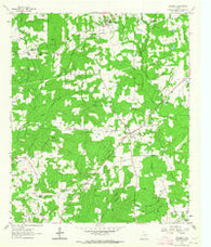 De Berry Texas Historical topographic map, 1:24000 scale, 7.5 X 7.5 Minute, Year 1962
