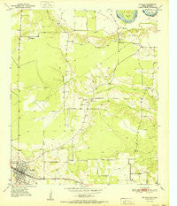 De Kalb Texas Historical topographic map, 1:24000 scale, 7.5 X 7.5 Minute, Year 1951