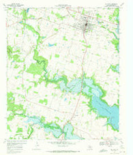 De Leon Texas Historical topographic map, 1:24000 scale, 7.5 X 7.5 Minute, Year 1969