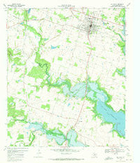 De Leon Texas Historical topographic map, 1:24000 scale, 7.5 X 7.5 Minute, Year 1969