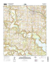 De Leon Texas Current topographic map, 1:24000 scale, 7.5 X 7.5 Minute, Year 2016