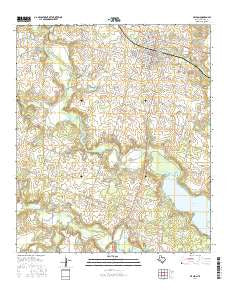 De Leon Texas Current topographic map, 1:24000 scale, 7.5 X 7.5 Minute, Year 2016