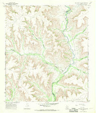 Dead Man Canyon Texas Historical topographic map, 1:24000 scale, 7.5 X 7.5 Minute, Year 1967