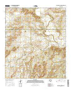 Dead Indian Mountain Texas Current topographic map, 1:24000 scale, 7.5 X 7.5 Minute, Year 2016