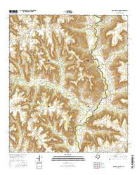 Dead Man Canyon Texas Current topographic map, 1:24000 scale, 7.5 X 7.5 Minute, Year 2016