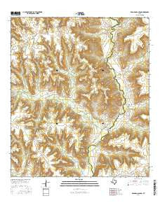 Dead Man Canyon Texas Current topographic map, 1:24000 scale, 7.5 X 7.5 Minute, Year 2016
