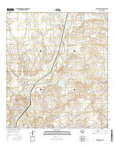 Deadmans Hill Texas Current topographic map, 1:24000 scale, 7.5 X 7.5 Minute, Year 2016