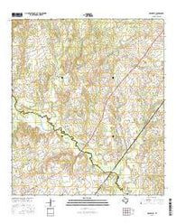 Deanville Texas Current topographic map, 1:24000 scale, 7.5 X 7.5 Minute, Year 2016